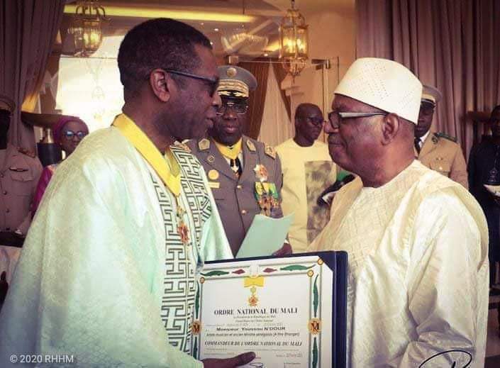 Youssou Ndour honoré au Mali