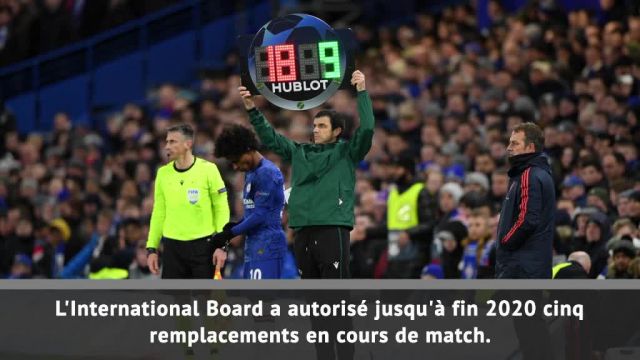 Championnats et compétitions internationales: L’IFAB confirme les cinq remplacements pour 2020-21