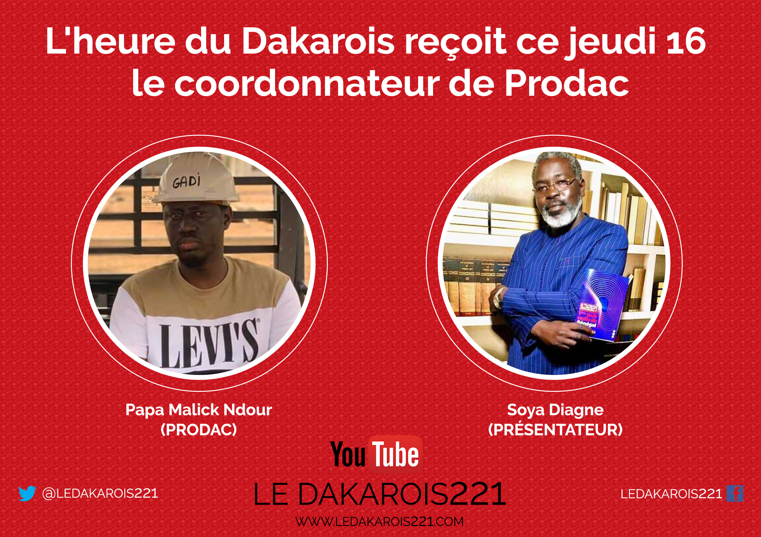 L’Heure du Dakarois avec le coordonateur du PRODAC(VIDÉO)
