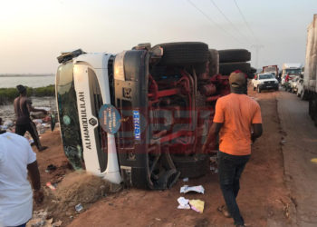 Accident de la circulation en Casamance