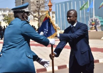 CÉRÉMONIE D’INSTALLATION DU NOUVEAU DIRECTEUR DE LA POLICE NATIONALE M. BOCAR YAGUE PRÉSIDÉ PAR LE MINISTRE DE L’INTÉRIEUR ANTOINE F. ABDOULAYE DIOME