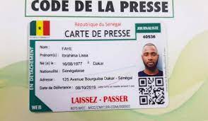 Cérémonie de remise de la carte de presse aujourd’hui