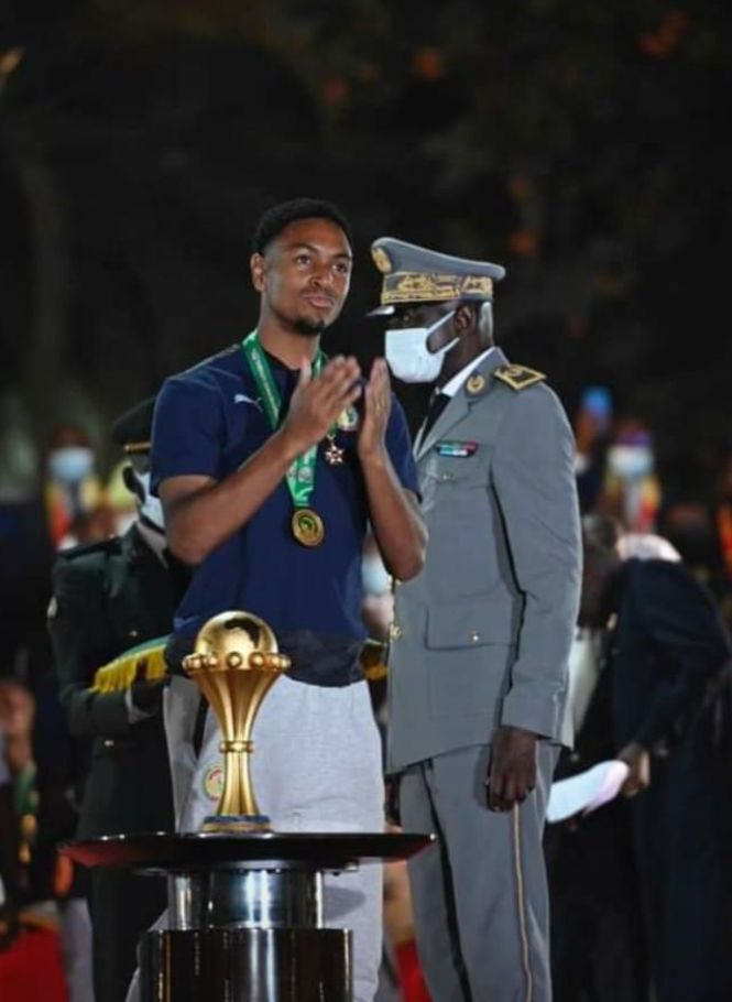 Cérémonie de décoration des Lions du Sénégal