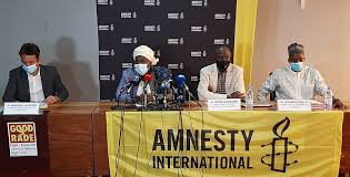 Amnesty International parle de son bilan entre Janvier et Août