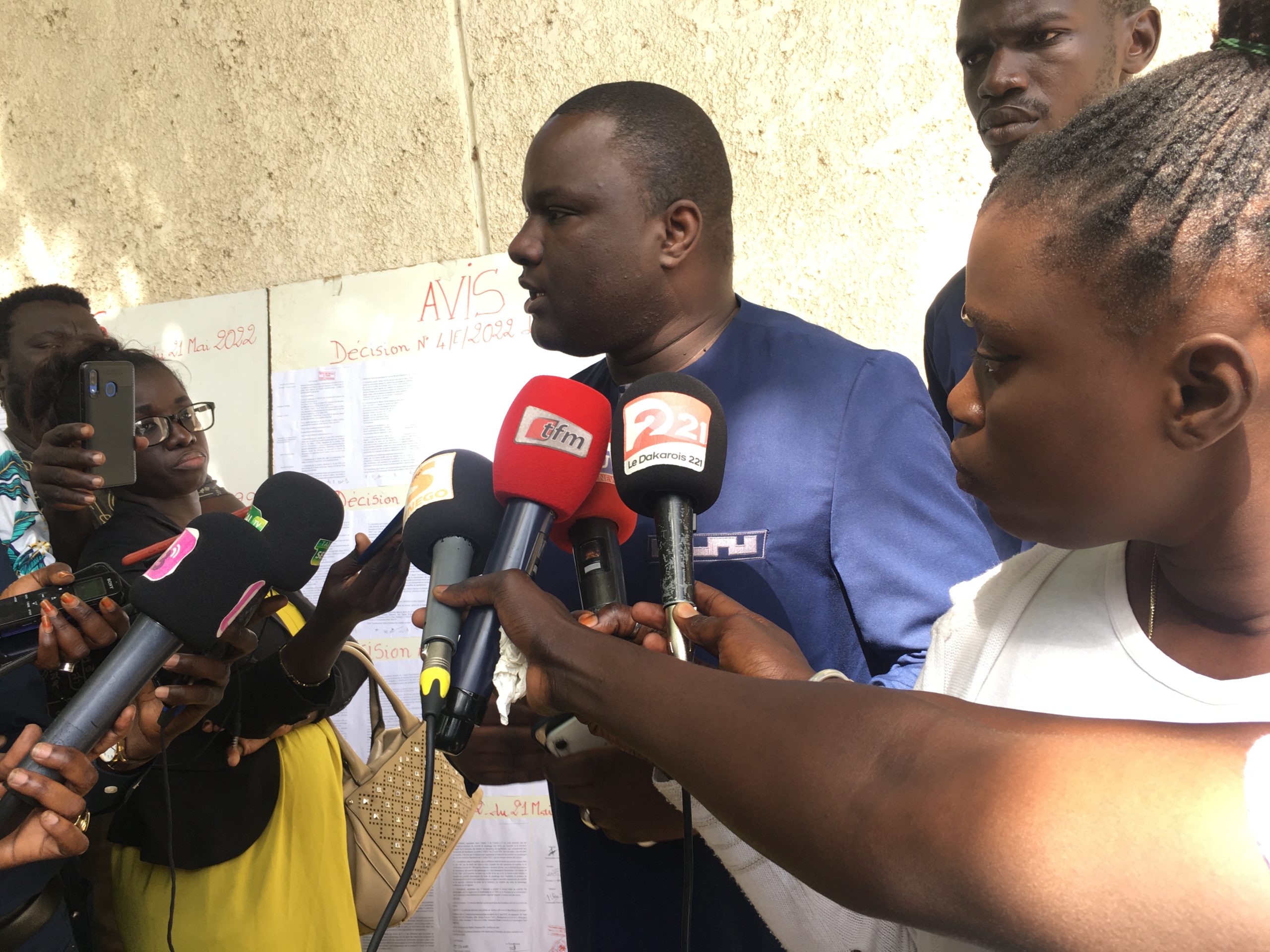 Liste de YAW: Dethié Fall rectifie et envoie une notification à la DGE