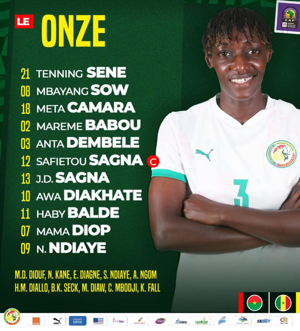 Le 11 des lionnes face au Burkina Faso avec le retour de Mama Diop