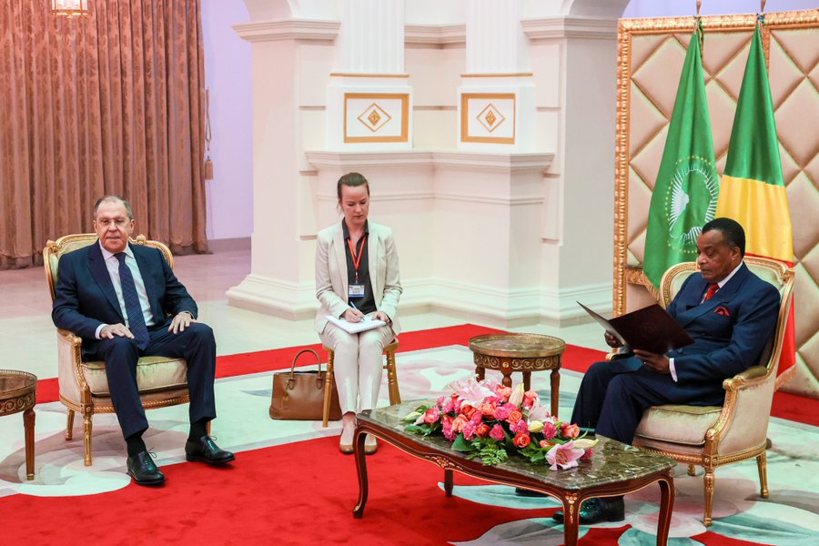 Tête-à-tête entre Denis Sassou Nguesso et Sergueï Lavrov