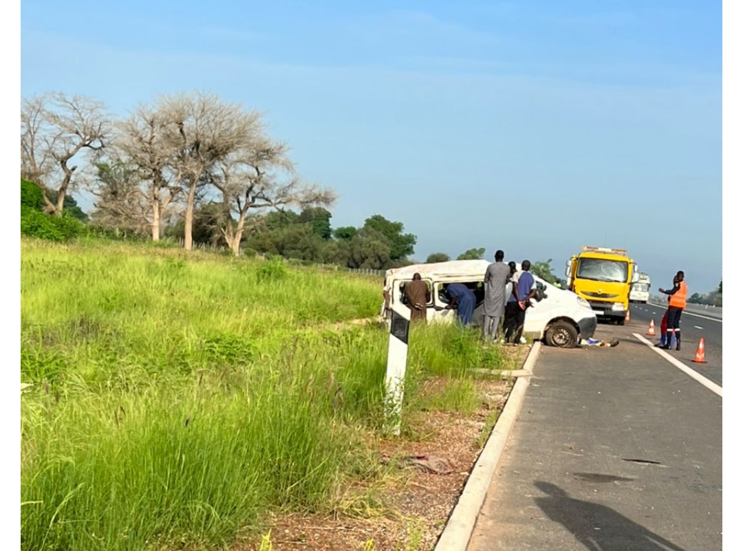 Un premier accident sur la route de Touba 
