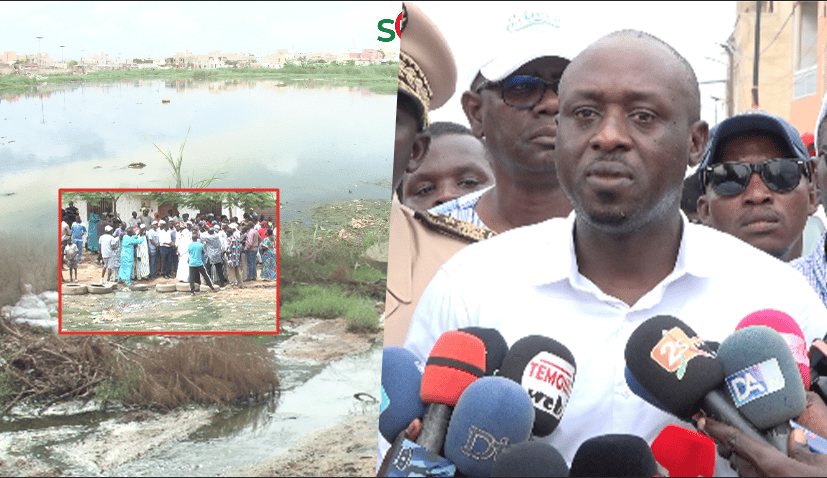 En visite dans les zones inondées à Keur massar et rufisque, Issakha Diop promet des solutions.