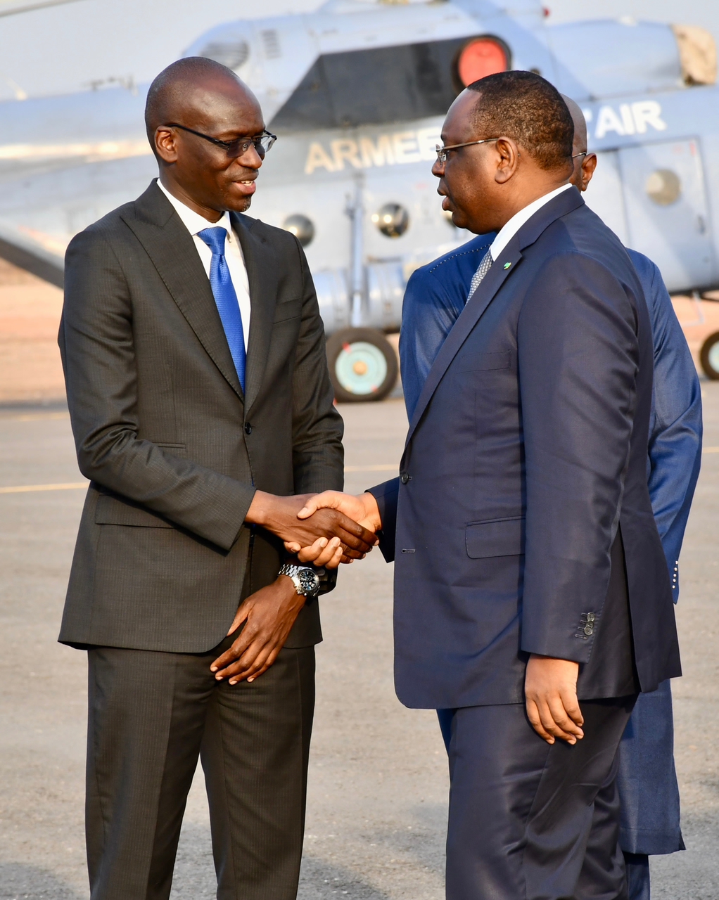 Le Président Macky Sall satisfait des travaux de réhabilitation de l’aéroport de Tambacounda.