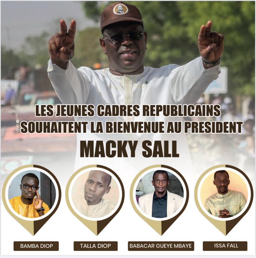 COMMUNIQUÉ DES JEUNES CADRES RÉPUBLICAINS DE THIES.
