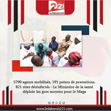 5790 agents mobilisés, 191 points de prestations, 821 sites désinfectés : Le Ministère de la santé déploie les gros moyens pour le Magal
