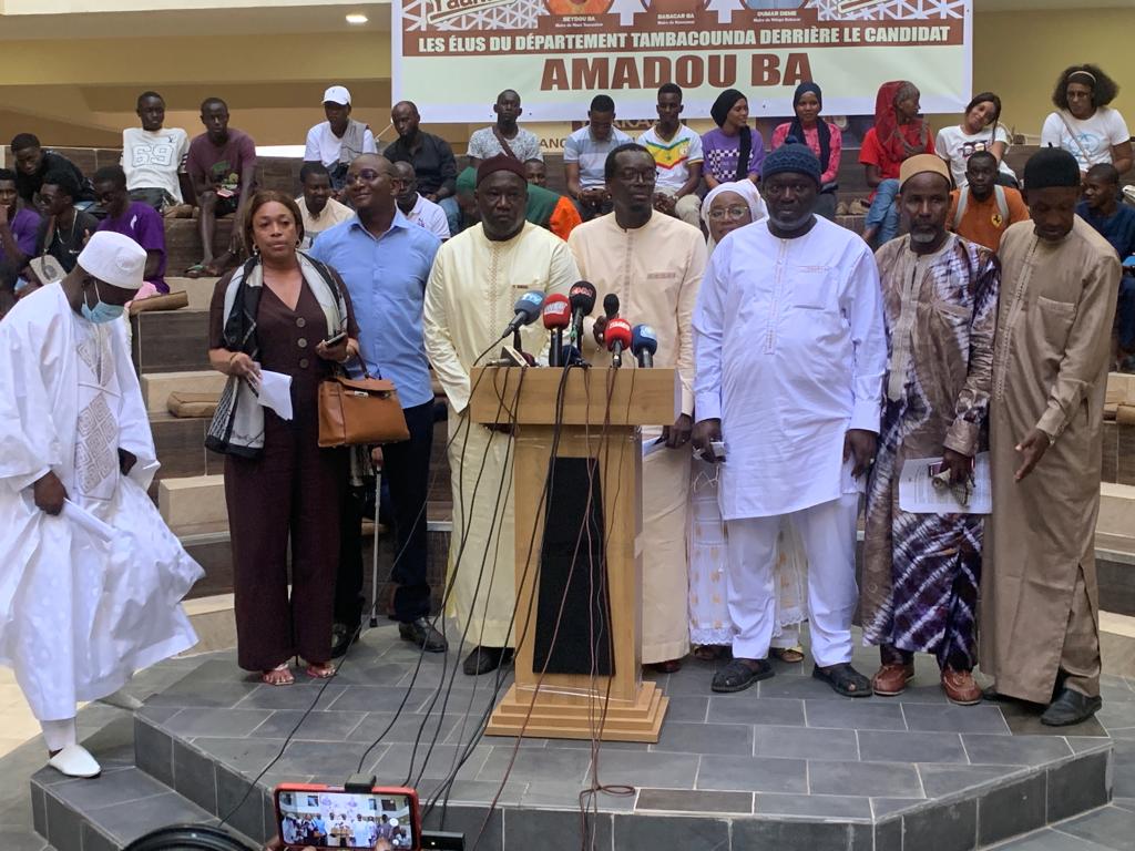 Présidentielle 2024: Les élus du département de Tambacounda valident le choix d’Amadou BA