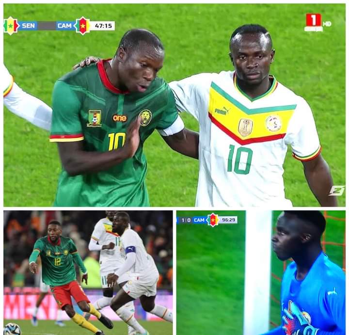La réaction de Koulibaly, Édouard Mendy et Sadio Mané après la victoire des lions sur le Cameroun 🇨🇲 (1-0)