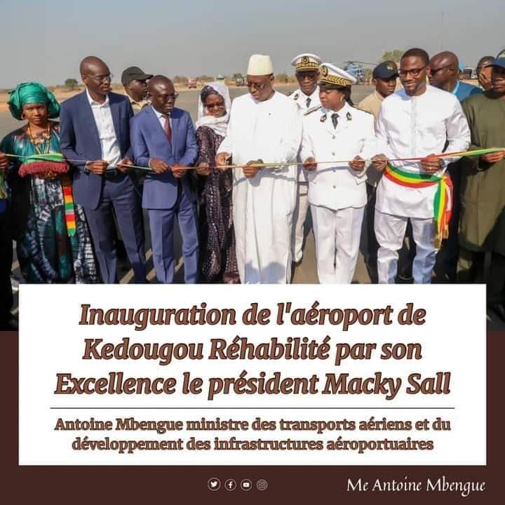 Macky Sall a inauguré l’aéroport de Kédougou