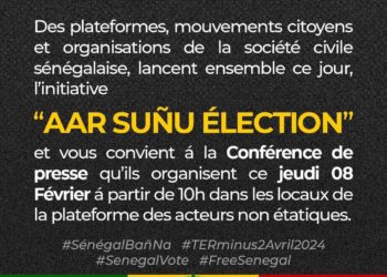 Politique: “Indignation du Collectif Aar Sunu Élection face au Report de la Présidentielle”