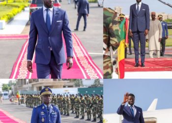 LE PRÉSIDENT DE LA RÉPUBLIQUE EN VOYAGE OFFICIEL À NOUAKCHOTT POUR LA PRESTATION DE SERMENT DE MOHAMED OULD CHEIKH EL GHAZOUANI