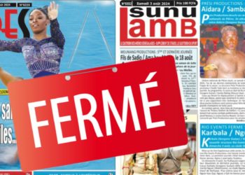 Suspension de la parution des quotidiens Stades et Sunu Lamb