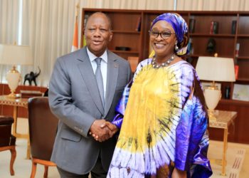 Dakar-Abidjan : Yacine Fall reçue par Ouattara