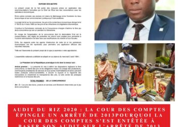 Pourquoi la Cour des comptes s’est-elle entêtée à utiliser un arrêté caduque dans l’audit du «  riz de la Covid » ?