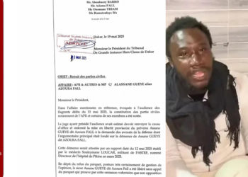 LES AVOCATS DE La PARTIE CIVILE SE DÉSISTE DEVANT LE JUGE