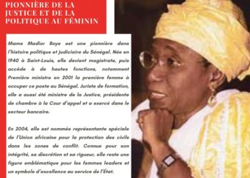 Mame Madior Boye, pionnière de la justice et de la politique au féminin