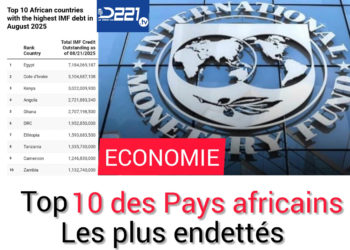 Top 10 des pays africains les plus endettés auprès du FMI en août 2025